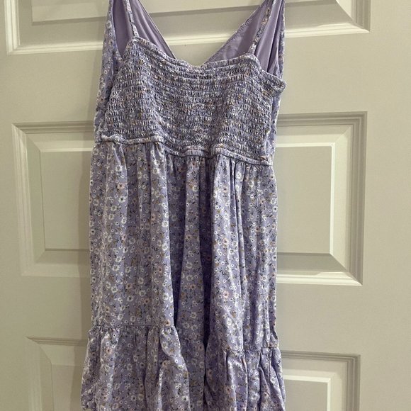 Purple Floral Dress - Picture 3 of 3